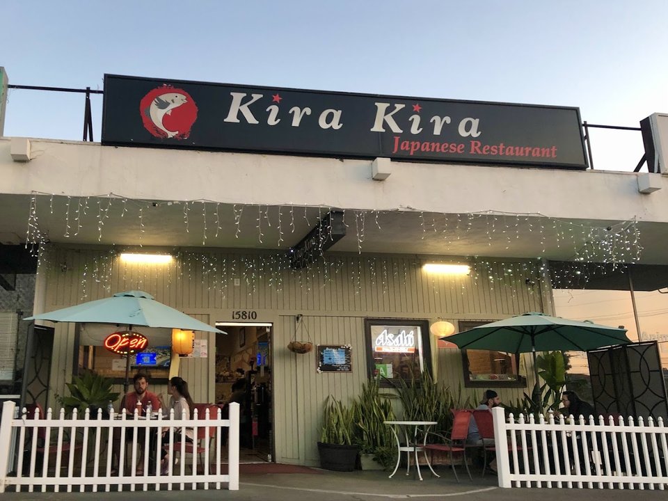 Kira Kira Restaurant dining room interior.