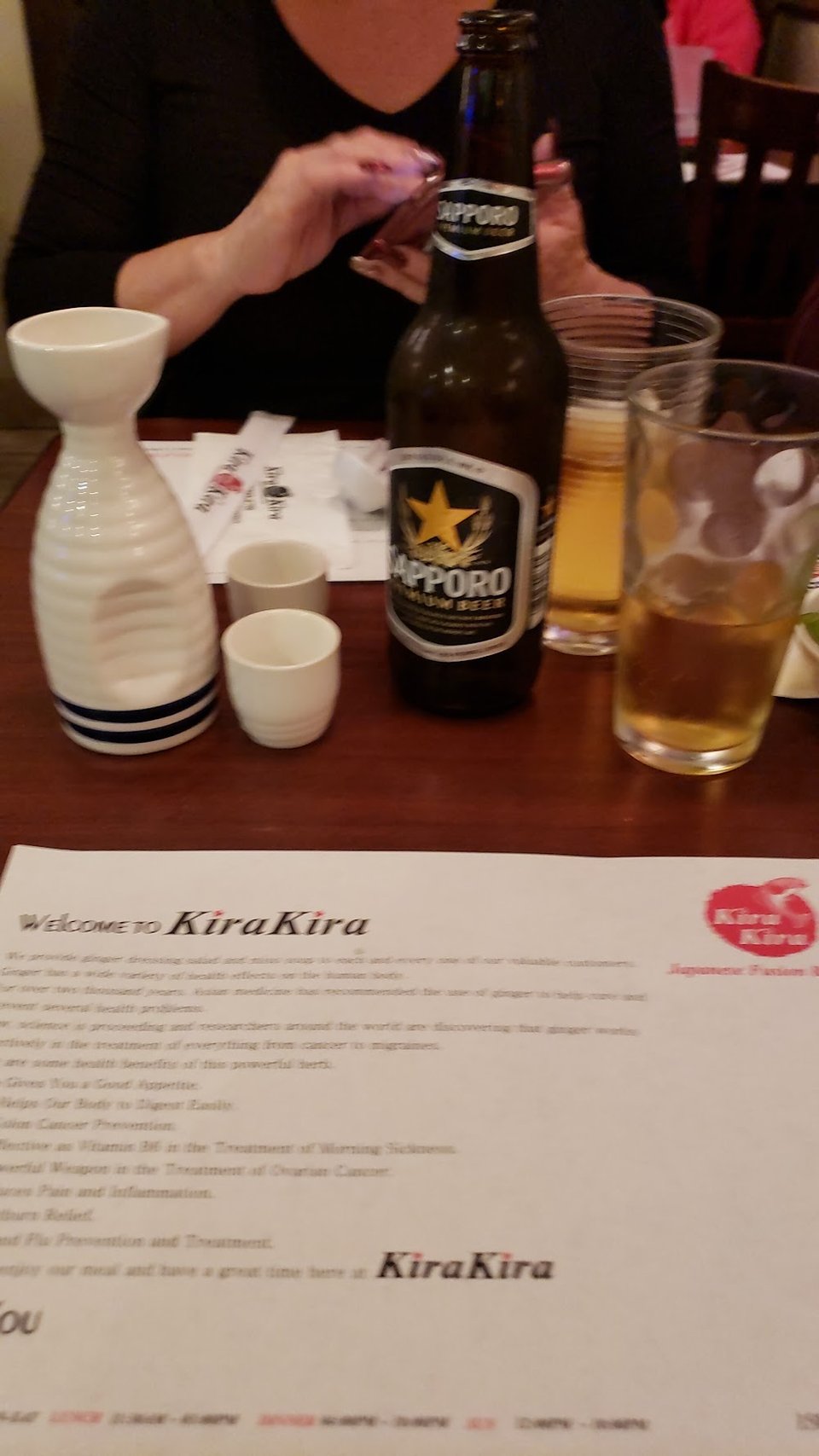 Hot Sake & Sapporo Beer